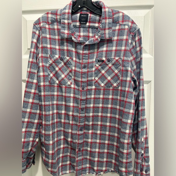 RVCA Men’s Flannel. Size Large. - Picture 2 of 5